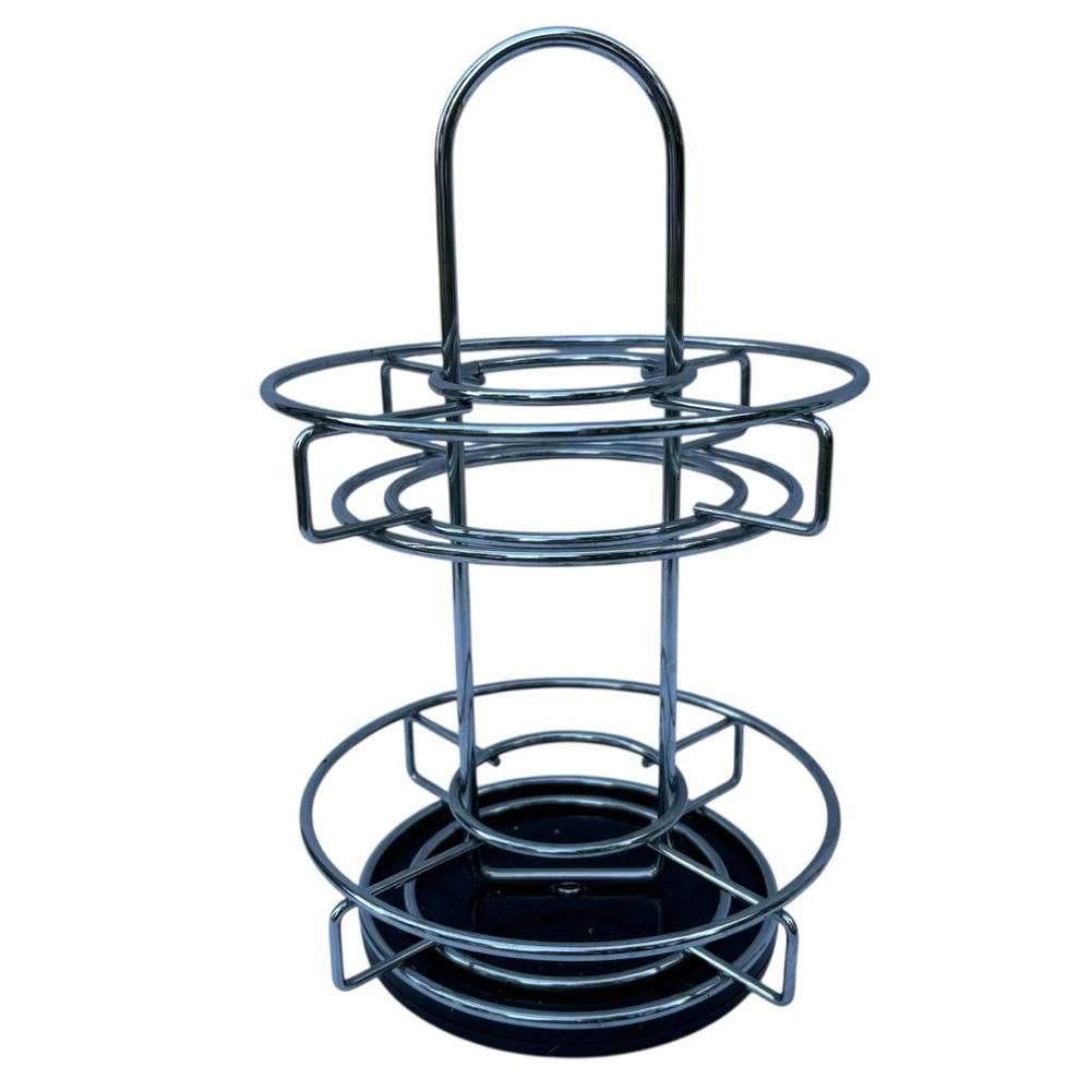 Rotating coffee pod holder stainless steel or spice rack kitchen organizer